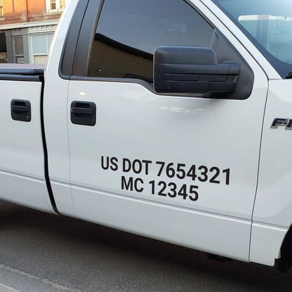 DOT Semi Truck Decals